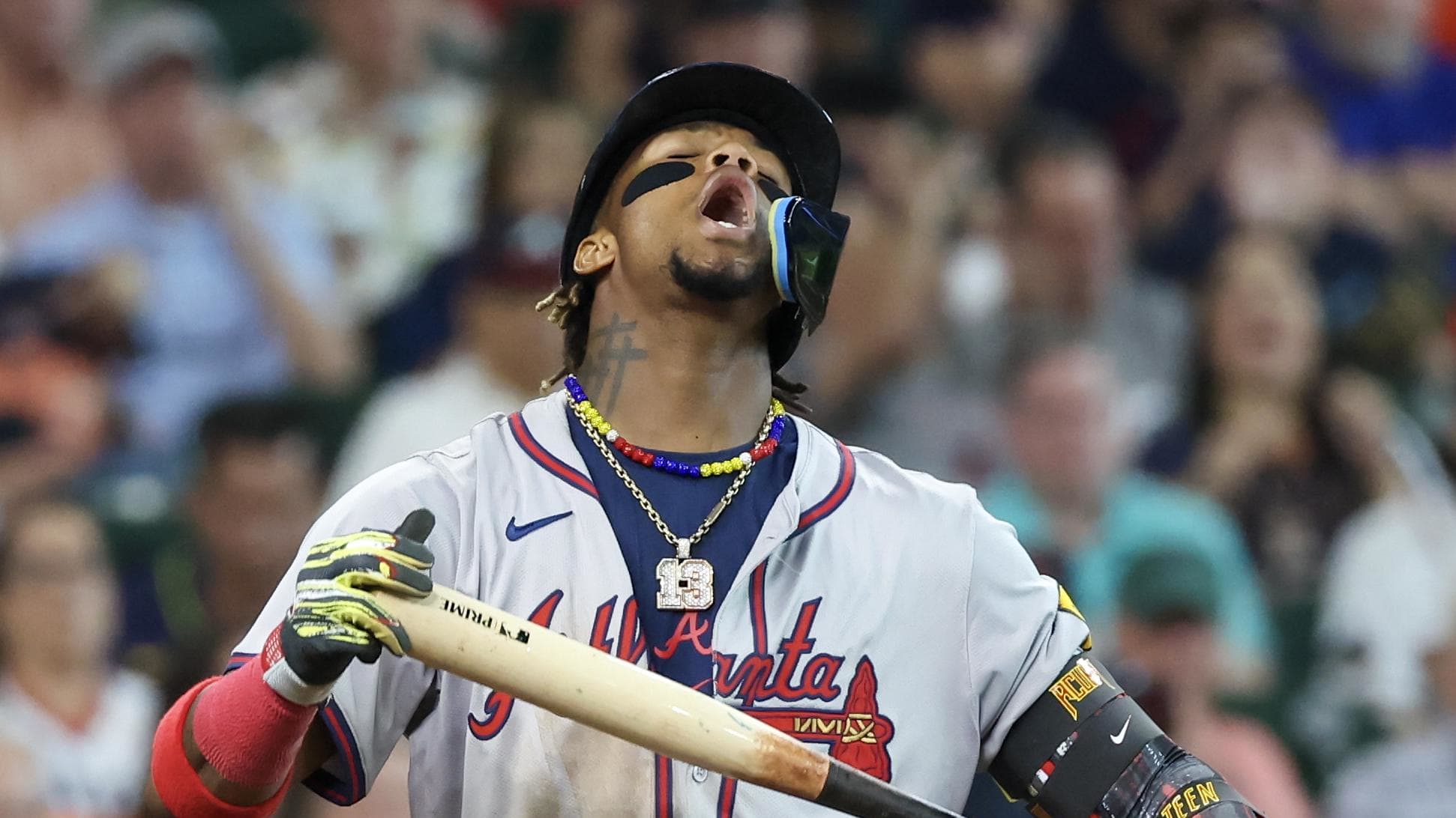 Atlanta Braves right fielder Ronald Acuna Jr. has hit only one homerun in his first 89 plate appearances, a career-low rate. 