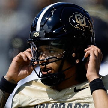 Apr 19, 2025; Boulder, CO, USA; Colorado Buffaloes quarterback Kaidon Salter (3) during the spring game at Folsom Field. Mandatory Credit: Isaiah J. Downing-Imagn Images