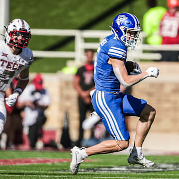 BYU wide receiver Cody Hagen against Texas Tech