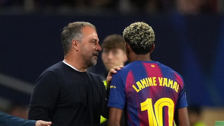 Le FC Barcelone a gagné 6-1 face à l'Olympiakos. Le FC Barcelone a gagné 6-1 face à l'Olympiakos.