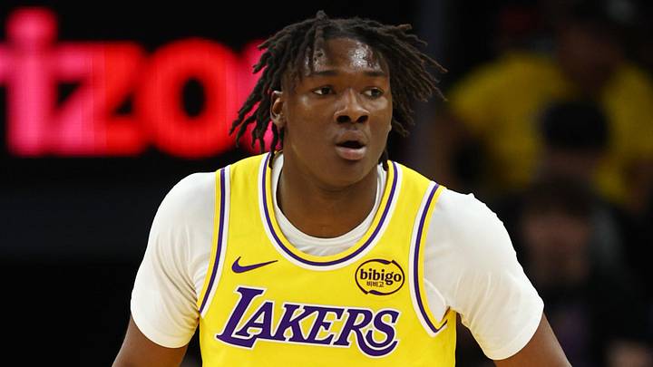 Los Angeles Lakers forward Adou Thiero