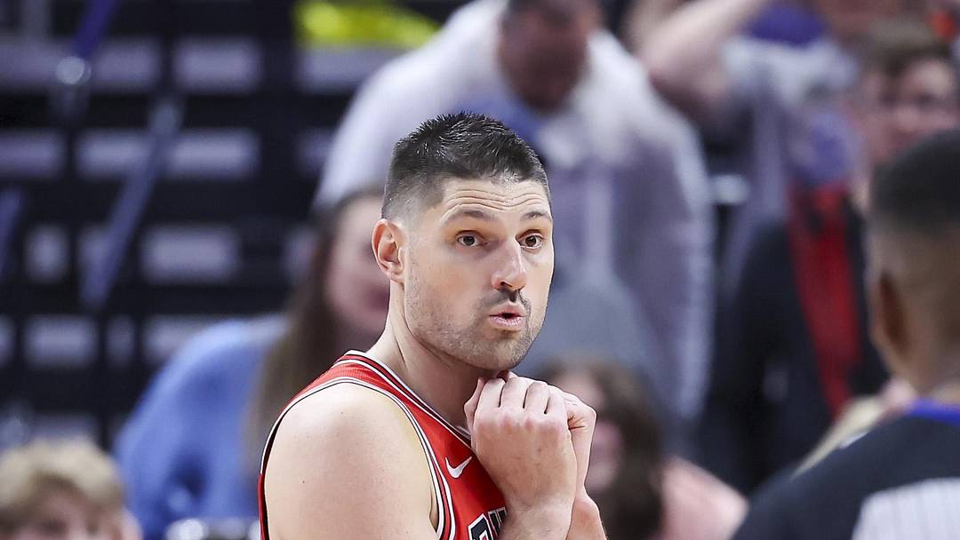 Mar 6, 2024; Salt Lake City, Utah, USA; Chicago Bulls center Nikola Vucevic (9) reacts to being called for a foul against the Utah Jazz during the fourth quarter at Delta Center. Mandatory Credit: Rob Gray-Imagn Images