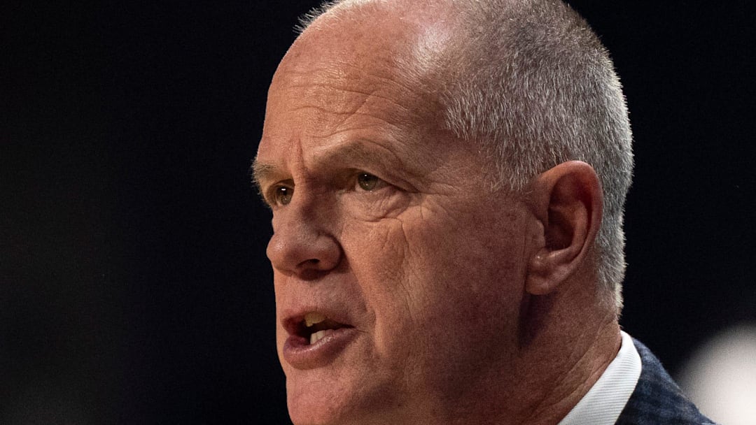 Colorado Buffaloes head coach Tad Boyle coaches in the first half of the NCAA Basketball game at Fifth Third Arena in Cincinnati on Jan. 14, 2026.