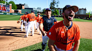 The Auburn Tigers celebrate a sweep of LSU. Now they head to Austin to take on the No. 1 Texas Longhorns. 