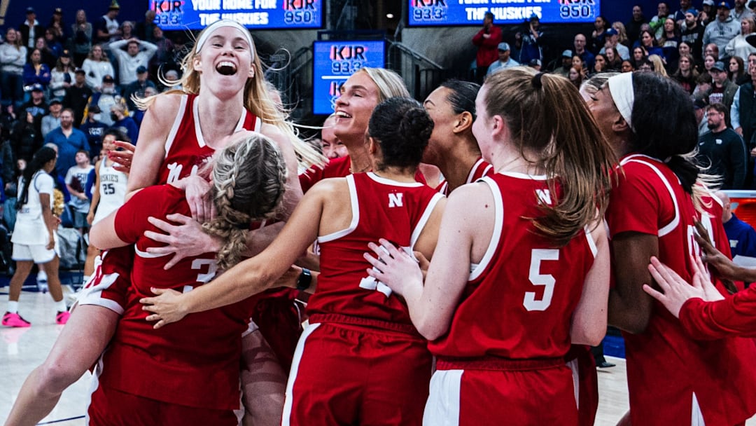 Britt Prince's step-back three-pointer in the closing seconds gave Nebraska a 66-65 win at Washington.