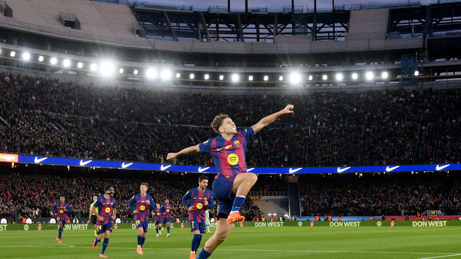 Fermin Lopez at the Camp Nou.