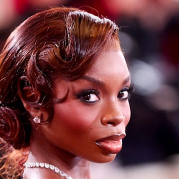 Olandria Carthen Shines in Daring, Dramatic Gown at ‘Bridgerton’ Season