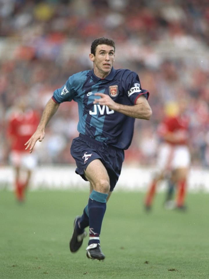 Matin Keown of Arsenal in full flight