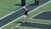 Purdue's Michael Jackson III hit the perfect celebration after scoring a touchdown against Ball State