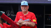 It's been an emotional send-off for Snitker even if he's still with the Braves