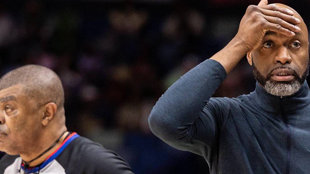 Orlando Magic Head Coach Jamahl Mosley reacts to a play against the New Orleans Pelicans.