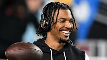 Washington Commanders quarterback Jayden Daniels