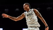 Wake Forest forward Marqus Marion against UMass Lowell