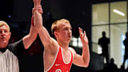 Tennessee state champ Christopher Swann has knocked off two nationally ranked wrestlers to reach the quarterfinals of the Junior Nationals in Fargo, North Dakota.