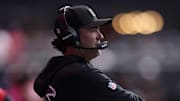 Atlanta Falcons offensive coordinator Zac Robinson got a sideline view of his team's struggles against the Miami Dolphins.