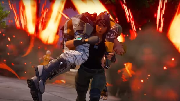 The Fortnite player is helping squad member in Reload mode.