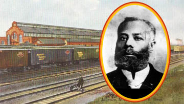 Elijah McCoy devised his first invention while working on the Michigan Central Railroad.