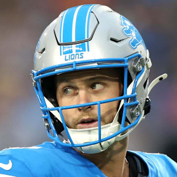 Detroit Lions quarterback Kyle Allen (8).