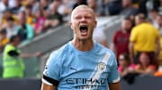 Haaland estreou no Campeonato Inglês 2025/26 com dois gols