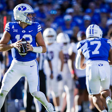 BYU quarterback Jake Retzlaff against Arizona