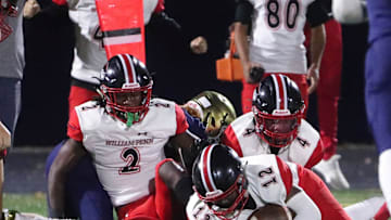 William Penn's Rodney White (12) comes up with a fumble recovery for a turnover in Salesianum's win Friday, Oct. 22, 2021 at Abessinio Stadium.

Salesianum V William Penn