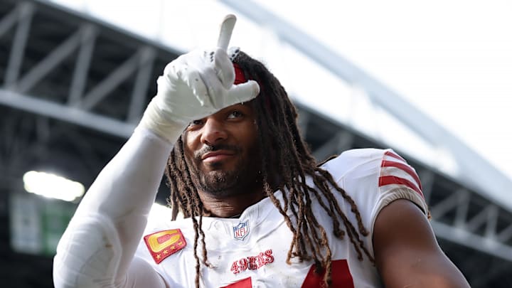 San Francisco 49ers linebacker Fred Warner (54)