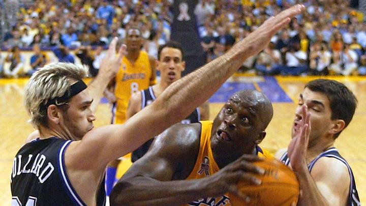 BKN-WESTERN-FINALS-KINGS-LAKERS-STOJAKOVIC-SHAQ