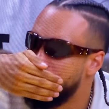 Dillon Brooks found a way to get involved in last night's game against the Warriors. 