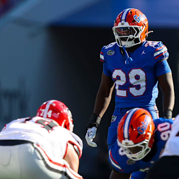 Jaden Robinson is third on the Gators with 35 total tackles.