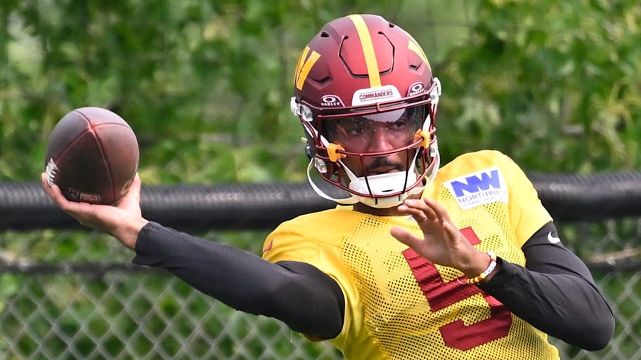 Washington Commanders quarterback Jayden Daniels