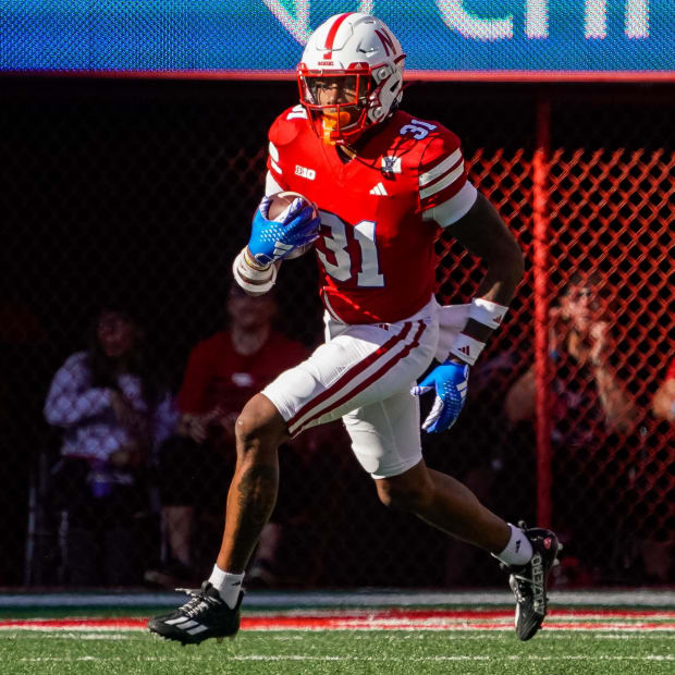 Nebraska Cornhuskers defensive back Tommi Hill (31) returns a kickoff during the second quarter against Northwestern