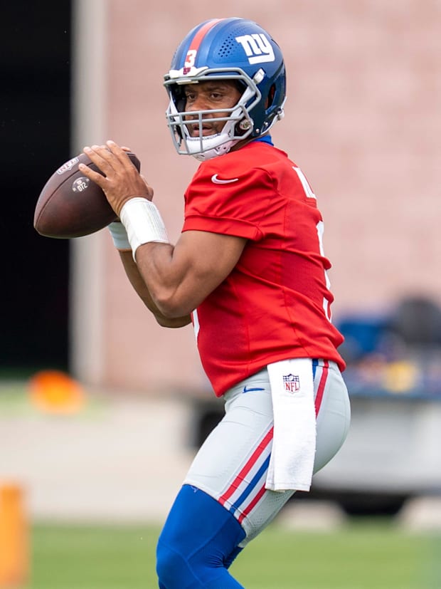 Russell Wilson, quarterback with the NY Giants.