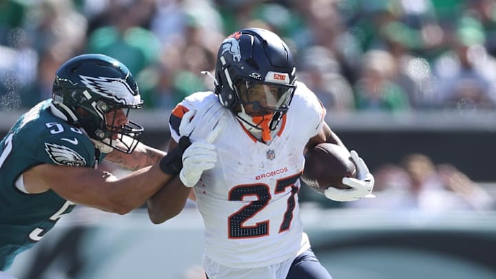J.K. Dobbins and the Denver Broncos face off against the New York Jets in London in Week 6. J.K. Dobbins and the Denver Broncos face off against the New York Jets in London in Week 6.