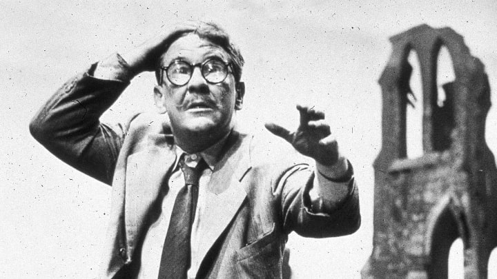Actor Burgess Meredith performs in the television show 'The Twilight Zone.' 