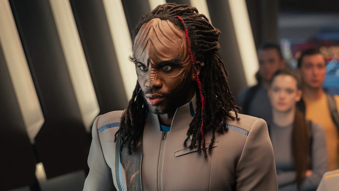 Karim Diané as Jay-Den in Star Trek: Starfleet Academy, episode 1, season 1, streaming on Paramount+, 2025. Photo Credit: Brooke Palmer/Paramount+. Karim Diané as Jay-Den in Star Trek: Starfleet Academy, episode 1, season 1, streaming on Paramount+, 2025. Photo Credit: Brooke Palmer/Paramount+.
