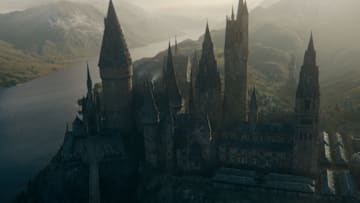 Hogwarts in a scene from Warner Bros. Pictures' fantasy adventure "FANTASTIC BEASTS: THE SECRETS OF DUMBLEDORE,” a Warner Bros. Pictures release. Photo Credit: Courtesy of Warner Bros. Pictures

© 2022 Warner Bros. Ent. All Rights Reserved.
Wizarding World™ Publishing Rights © J.K. Rowling
WIZARDING WORLD and all related characters and elements are trademarks of and © Warner Bros. Entertainment Inc.