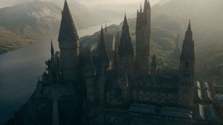 Hogwarts in a scene from Warner Bros. Pictures' fantasy adventure "FANTASTIC BEASTS: THE SECRETS OF DUMBLEDORE,” a Warner Bros. Pictures release. Photo Credit: Courtesy of Warner Bros. Pictures

© 2022 Warner Bros. Ent. All Rights Reserved.
Wizarding World™ Publishing Rights © J.K. Rowling
WIZARDING WORLD and all related characters and elements are trademarks of and © Warner Bros. Entertainment Inc.