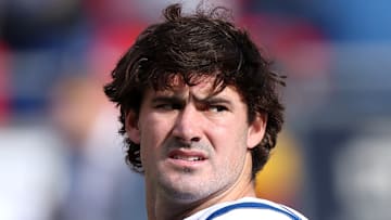 Daniel Jones of the Indianapolis Colts awaits