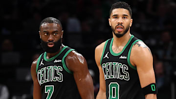 Boston Celtics Jayson Tatum, Jaylen Brown