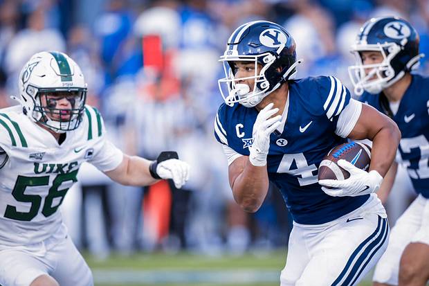 BYU RB LJ Martin contra o Estado de Portland BYU RB LJ Martin contra o Estado de Portland