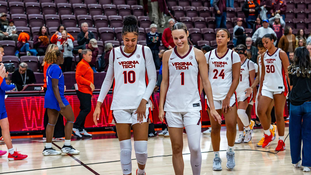 Carys Baker and Carleigh Wenzel pregame