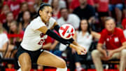 Harper Murray led Nebraska with 15 kills against Wisconsin. 