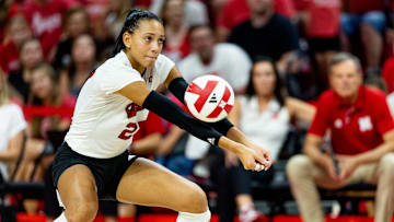 Harper Murray led Nebraska with 15 kills against Wisconsin. 