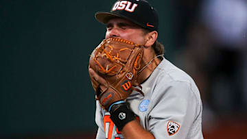 Oregon State pitcher Wyatt Queen.