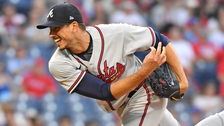 Atlanta Braves starting pitcher Charlie Morton (50) has a 1.60 ERA and 42 strikeouts over his past five starts.