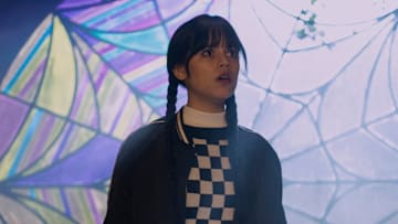 Wednesday. Jenna Ortega as Wednesday Addams in episode 107 of Wednesday