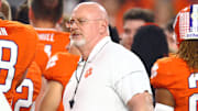 Jan 11, 2016; Glendale, AZ, USA; Clemson Tigers strength and conditioning coach Joey Batson against the Alabama Crimson Tide in the 2016 CFP National Championship at University of Phoenix Stadium