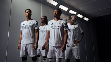 Real Madrid will defend their European crown in a clean home shirt