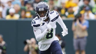 Aug 26, 2023; Green Bay, Wisconsin, USA;  Seattle Seahawks cornerback Coby Bryant (8) during the