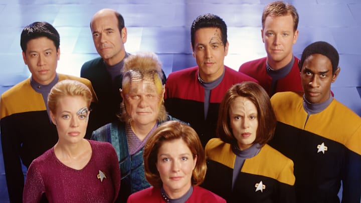 Cast Members Of The United Paramount Network's Sci Fi Television Series Star Trek: Voyag